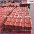Topo telhado material de construção cor pintura aço chapas onduladas